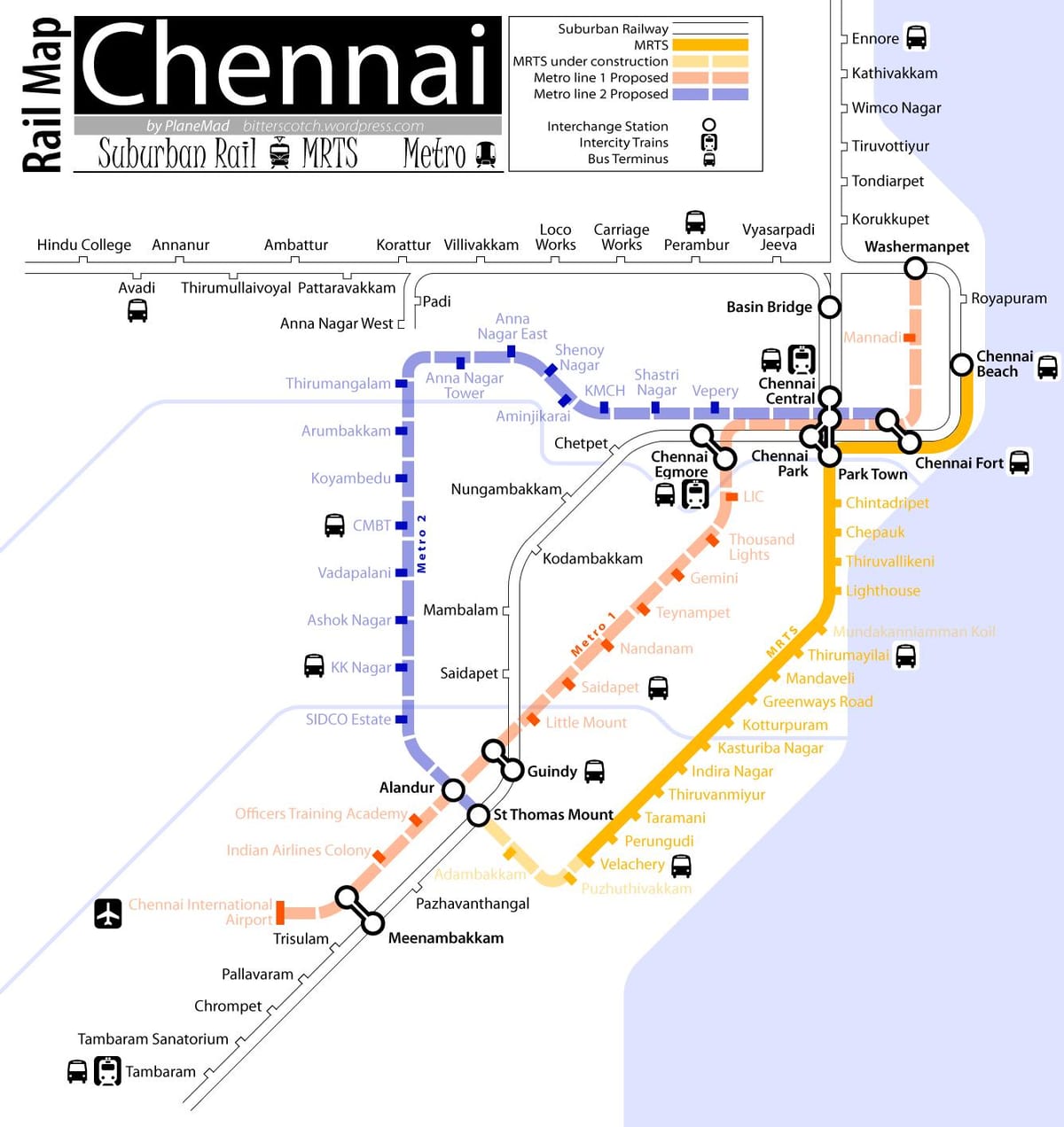 metro mapu Chennai