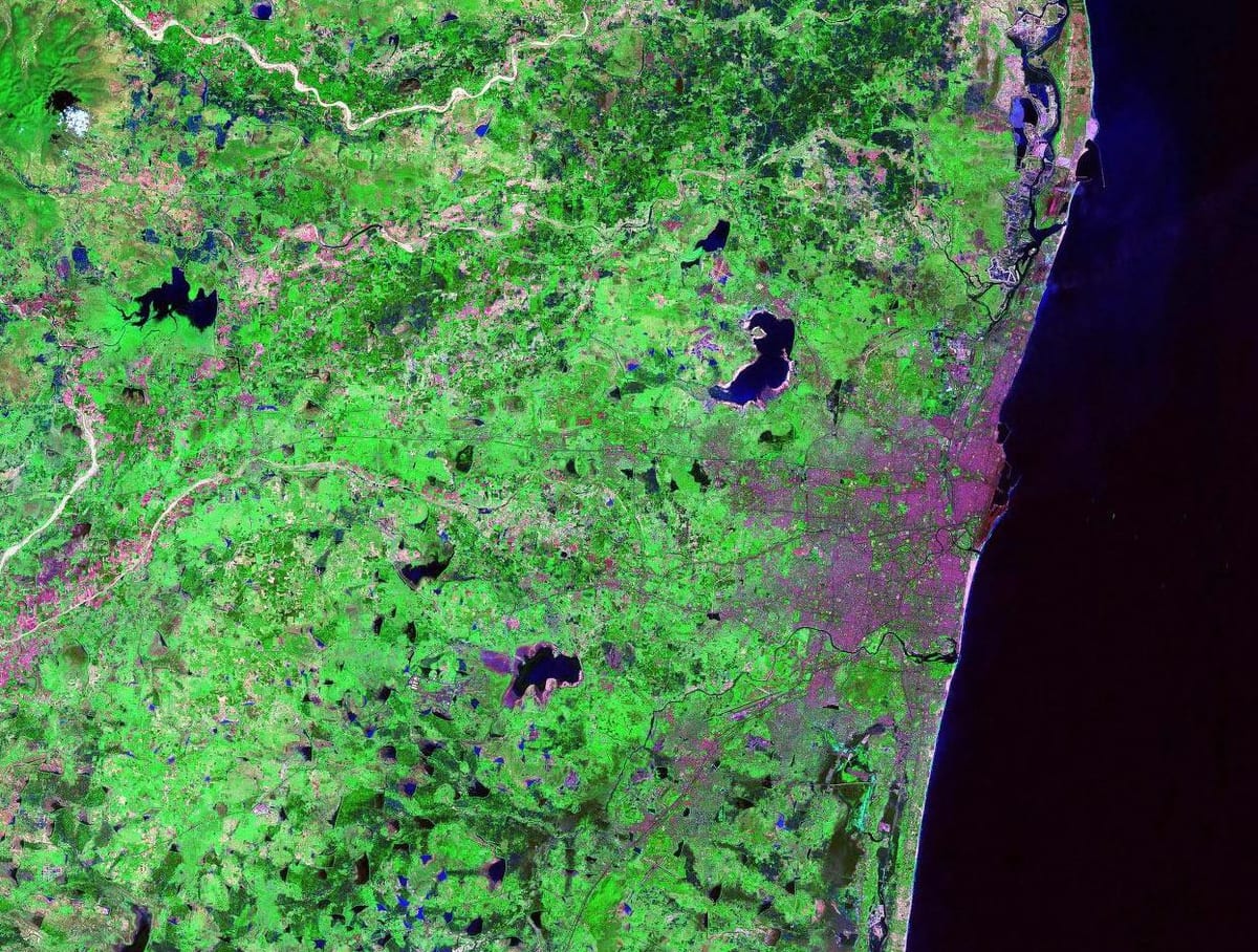 satelitná mapa Chennai