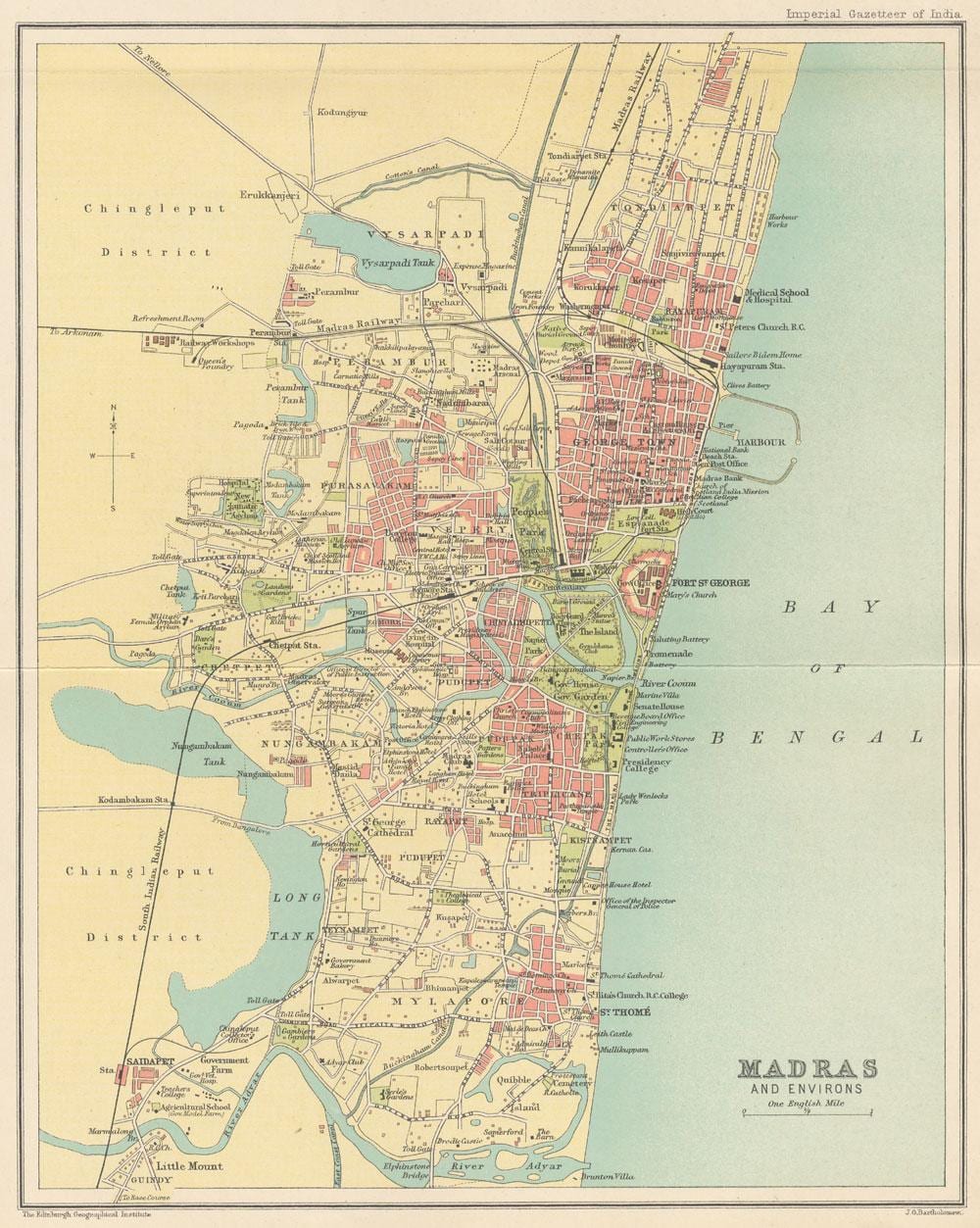 mapa Madras