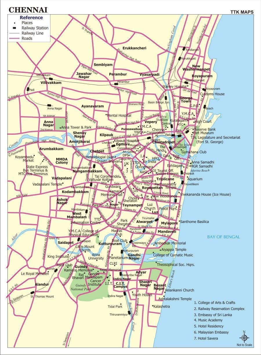 Chennai v mapu
